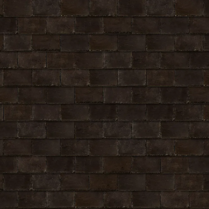 An image of Forticrete Hardrow tiles in the old stone colour layed out so show what it would look like on a roof.