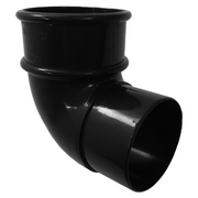 An image of a FreeFoam Freeflow Half Round 90 Degree Offset Bend in Black
