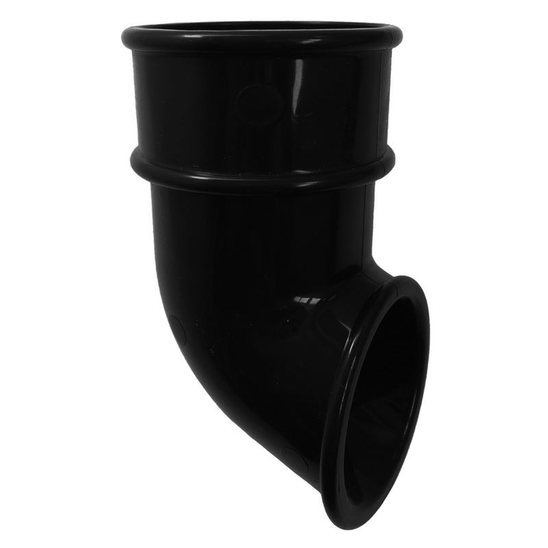 An image of a FreeFoam Freeflow Half Round Downpipe Shoe in Black
