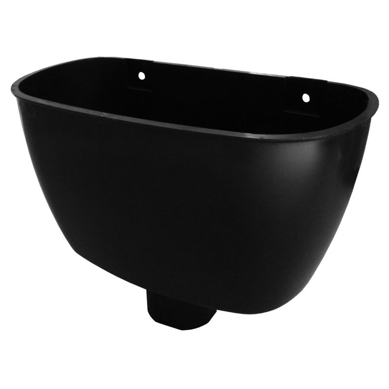 An image of a FreeFoam Freeflow Half Round Hopper in Black