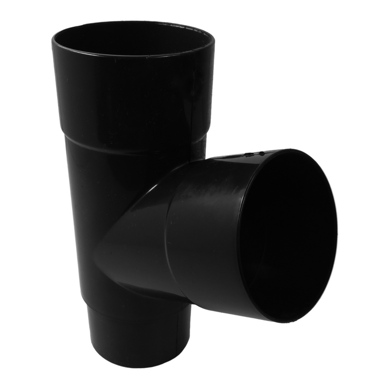 An image of a FreeFoam Freeflow Round 112 Degree Branch 68mm Angle in Black