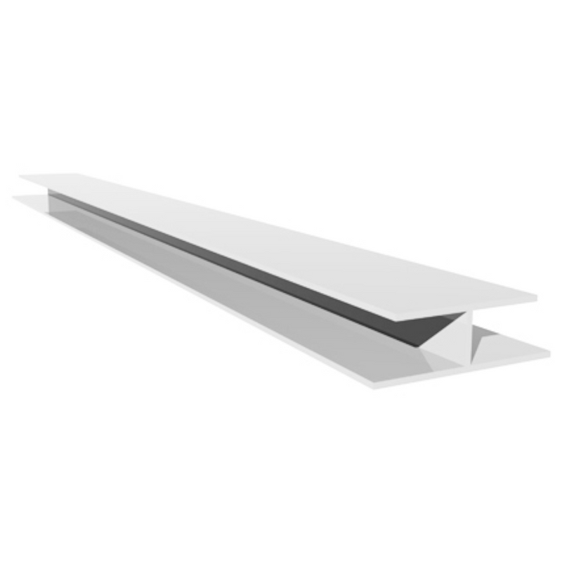 An image of a FreeFoam Freeflow Soffit Joint H Trim in White