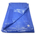 Image of a folded blue Gladiator Tarpaulin out of the packaging to show what it looks like against a white background.