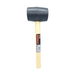 An image of a Hercules Rubber Mallet. It has a black rubber head and a robust wooden handle.