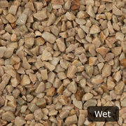 An aggregate image of Heritage Quartz gravel stones when wet