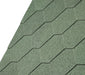 An image of IKO 3 Tab Armourshield Hexagonal Roofing Shingles in Green