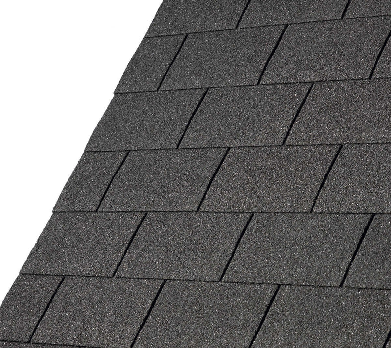 An image of IKO 4 Tab Armourglass Square Roofing Shingles in Black