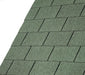 An image of IKO 4 Tab Armourglass Square Roofing Shingles in Amazon Green