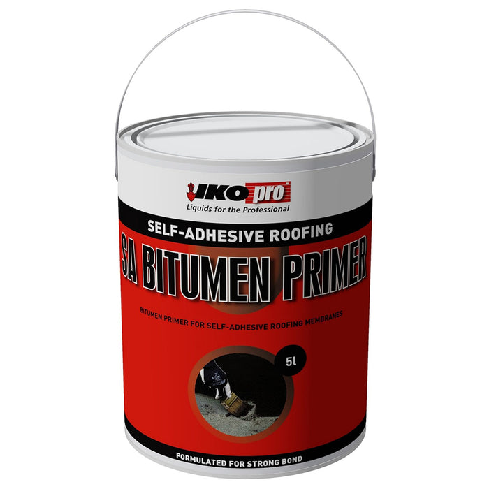 A image of IKO Self Adhesive Roofing Felt Bitumen Primer in a 5 litre tin.