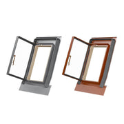 An image showing the two colours of Dakea Control Skylight KFE, one is Red and the other is grey.