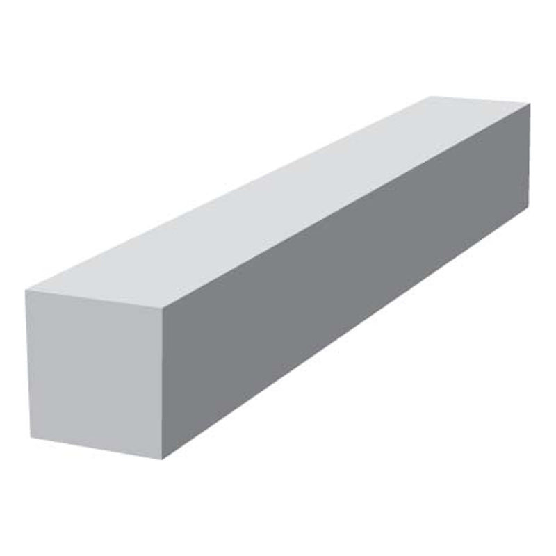 An image showing a Kalsi Fascia Board Corner Square in White that is 600mm in size.
