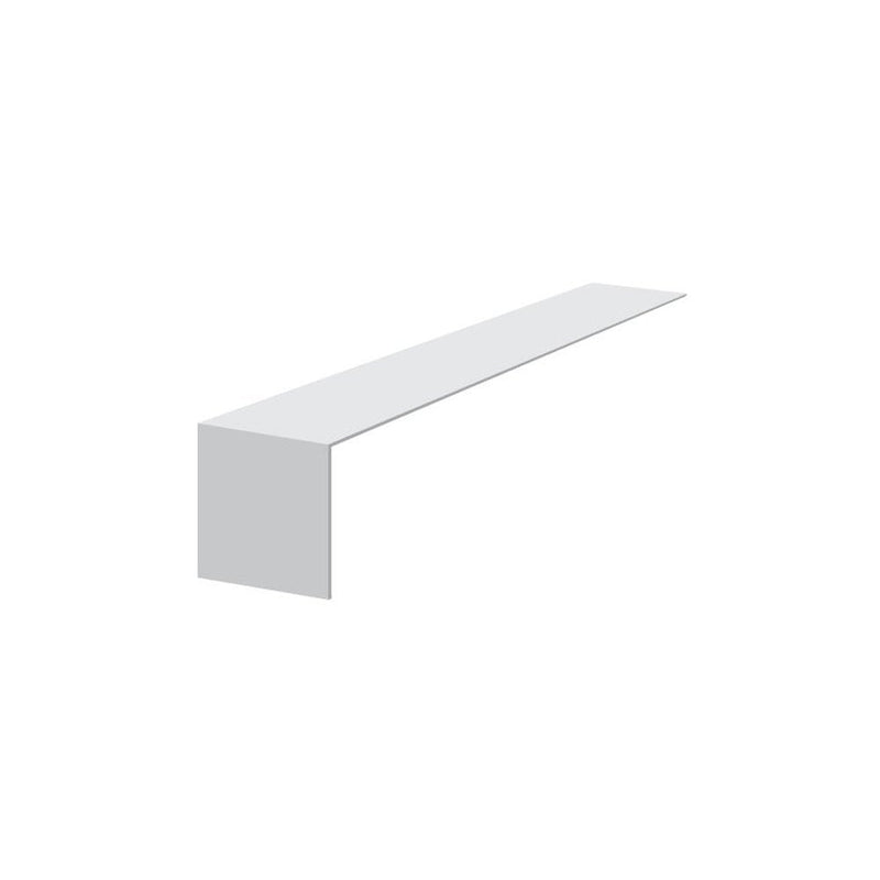 An image showing a Kalsi Fascia Board Joint Square in White that is 600mm in size.