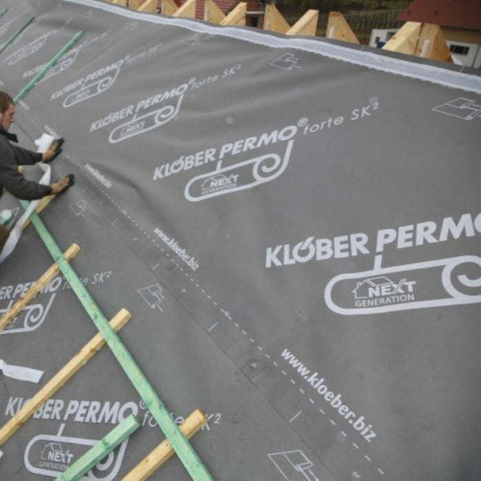 An image of Klober Permo Forte Breather Membrane on a roof