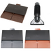 An image of the three Klober Plain Tile vent colours we sell. Slate grey, Terracotta and Granular Brown and also the optional adaptor