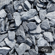 An image showing Lakeland Blue Slate Aggregate Chippings when Dry