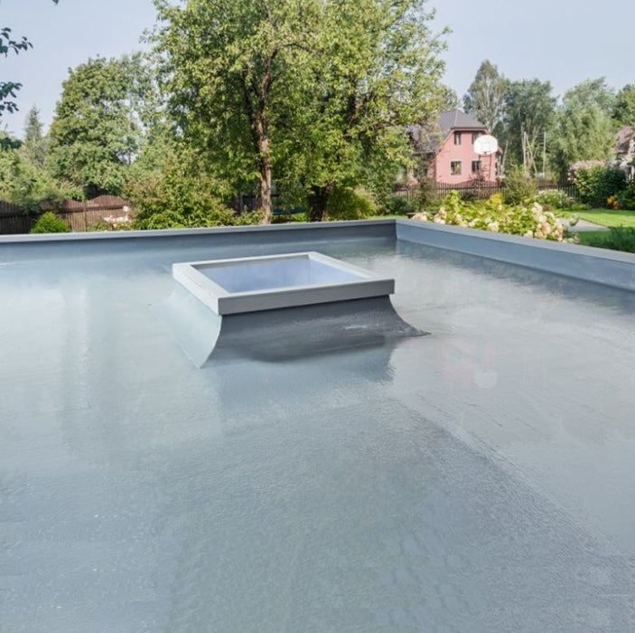 An image of a roof finished with Aquaeal Liquid roofing to show the effect.