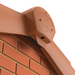 Image of a Terracotta bat box ridge end cap on the side of a house to show what it would look like