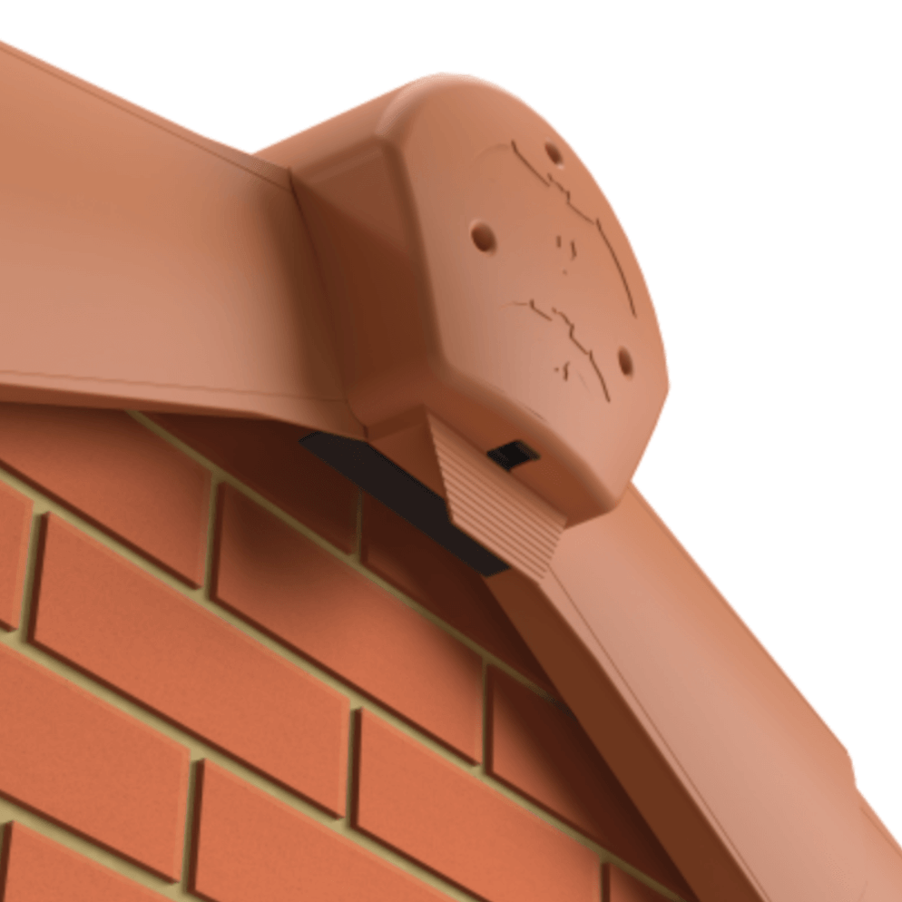 Manthorpe Bat Ridge Roost Half Round End Cap — Ashbrook Roofing ...