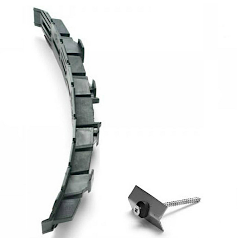 An image of a black Manthorpe Dry Ridge Union Bracket.