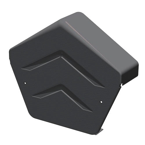 An image of a Manthorpe SmartVerge Angled Ridge End cap in Grey