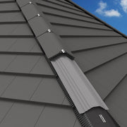 An image showing a Manthorpe Hip Support Tray that is grey in colour and where it is fitted to the hip of the roof.