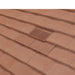 An image of Manthorpe Granulated Plain Tile Vent in Old Red on a roof to show the finish.