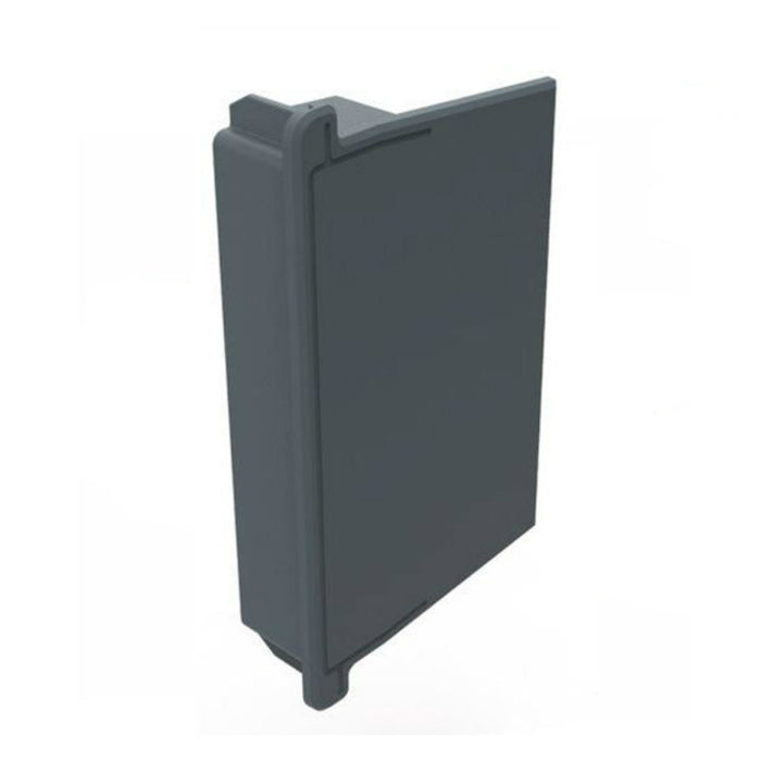 An image of a Manthorpe Linear Dry Verge Eaves End Closure Cap in Grey