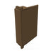 An image of a Manthorpe Linear Dry Verge Eaves End Closure Cap in Brown