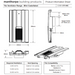 An image of the dimensions of a Manthorpe Mini Castellated Tile Vent.