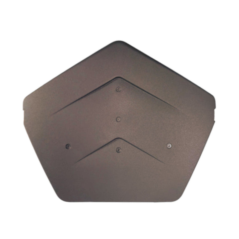 An image a Manthorpe SmartVerge Linear Angled Ridge End Cap in Brown.