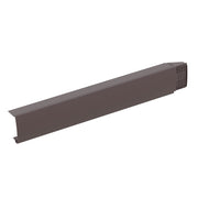 An image of a Manthorpe Smartverge Linear Dry verge unit Right hand in Brown 