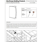An image of the instructions for Manthorpe Linear Dry Verge Eaves End Closures