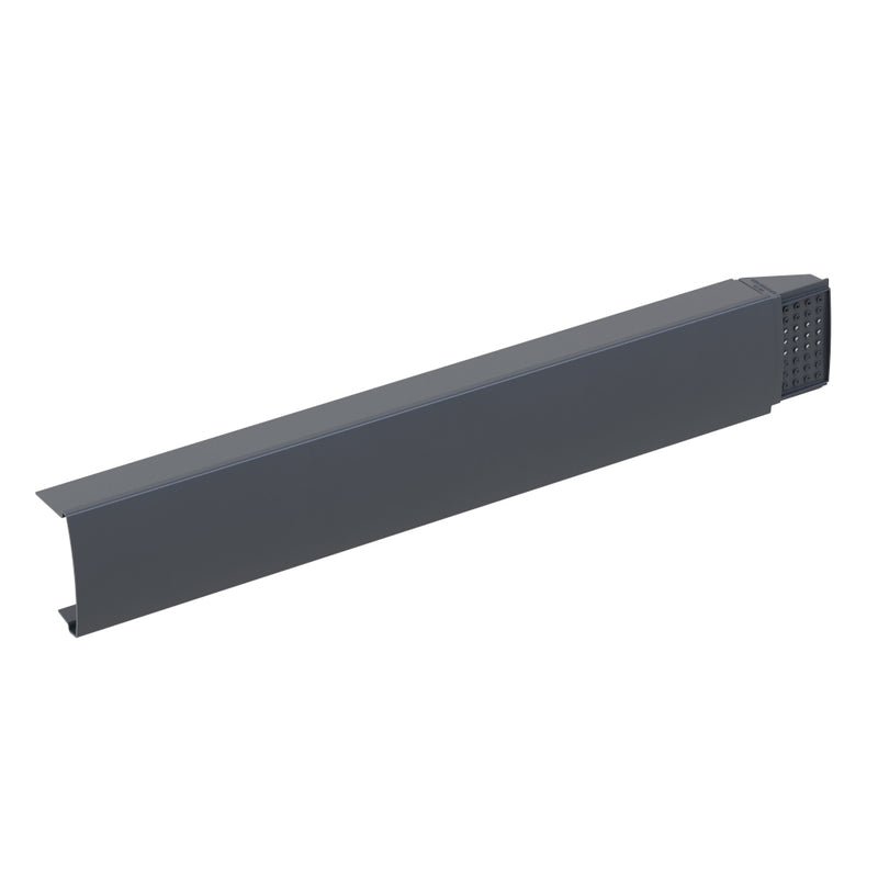 An image of a Manthorpe Smartverge Linear Dry verge unit right hand in Grey