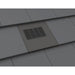 An image of Manthorpe Thin Leading Edge Vent in Slate grey on a roof to show the finish.