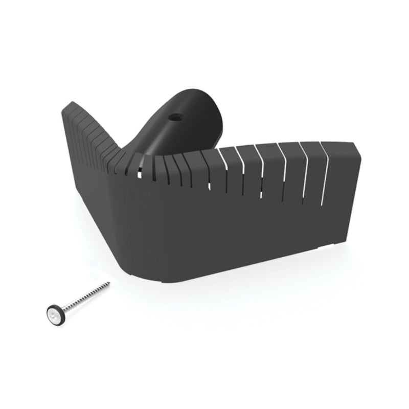 An image showing a Manthorpe Universal Hip End Closer in Black