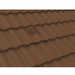 An image of Manthorpe Castellated Tile Vent in Brown on a roof to show the finish.