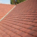 An image of Marley Ashmore Interlocking Tiles laid and installed onto a pitched roof to show how they look.