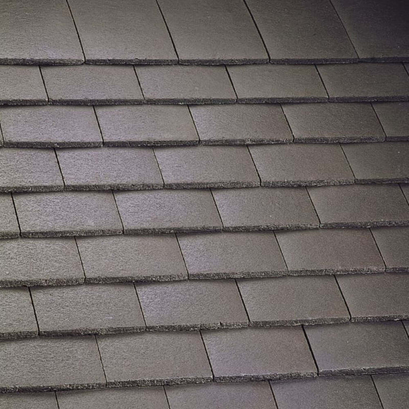 An image of Marley Concrete Plain Tiles in Smooth Brown.
