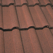 An image of Marley Double Roman Interlocking Tiles in Antique Brown.