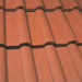 An image of Marley Double Roman Interlocking Tiles in Mosborough Red.