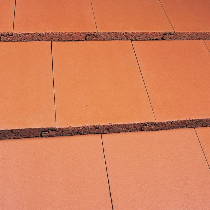 An image of a Marley Modern Interlocking Roof Tile Mosborough Red.