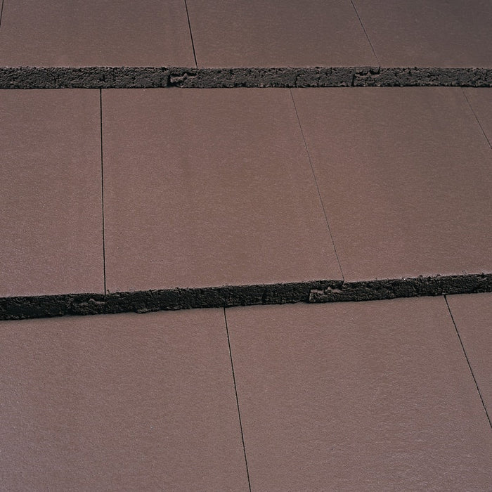 An image of a Marley Modern Interlocking Roof Tile Sooth Brown.