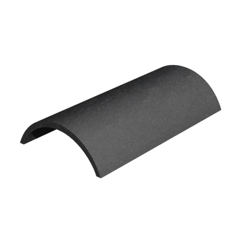 An image showing a Marley Modern Segmental Ridge Tile in Anthracite