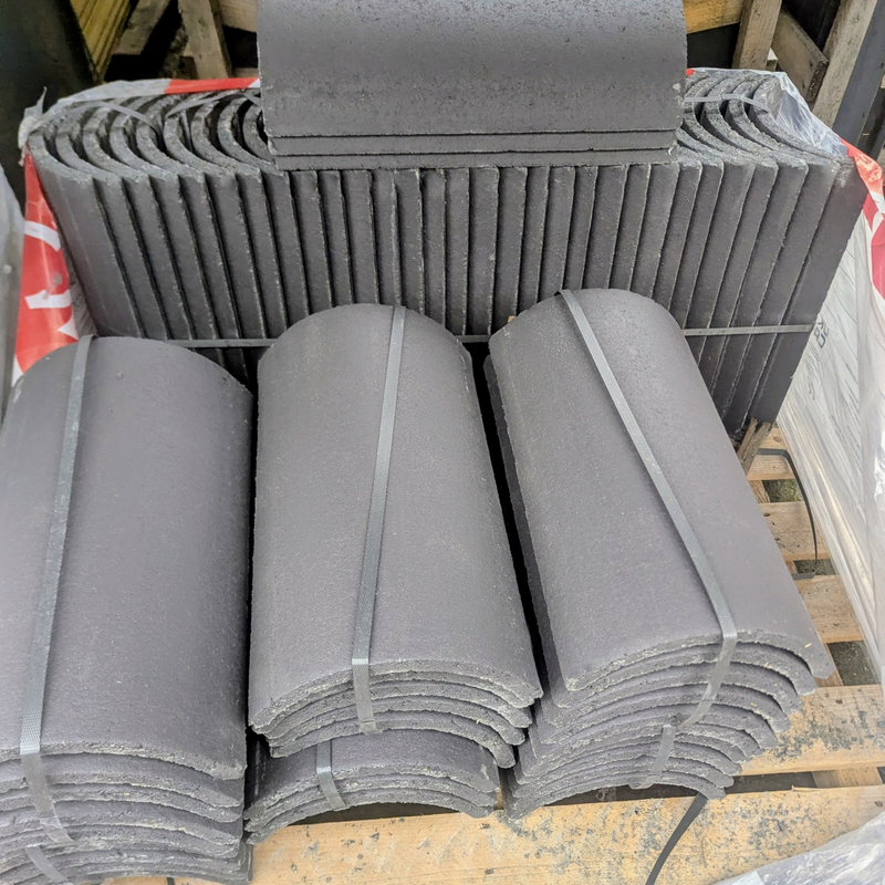 CLEARANCE Marley Segmental Concrete Ridge Tiles, Smooth Grey