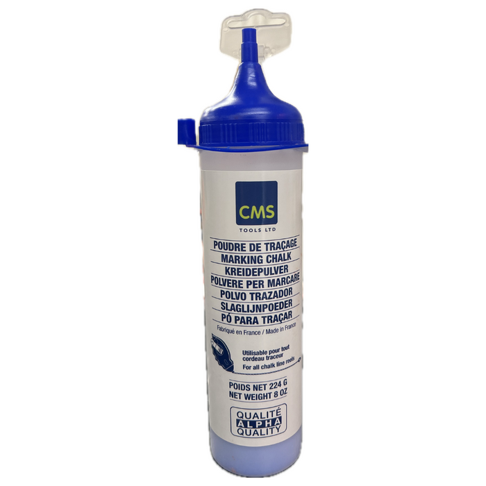 An image of the Maxi line Chalk refill in blue against a white background.