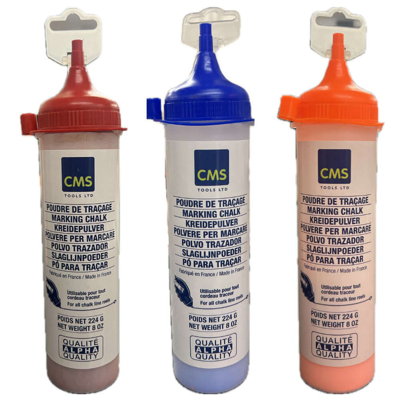An image of three Maxiline refill bottles Blue, Red and Fluorescent