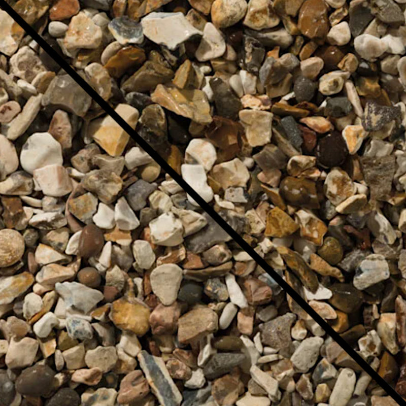 An image of Moonstone aggregates by Long Rake Spar, the image shows what the stone looks like when Dry and also when wet by a diagonal split. 