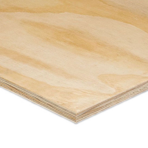 An image of a 12mm or 18mm Elliottis Pine Plywood BBA Certified 1200 x 2440mm (PLY12 or PLY18) by NBP