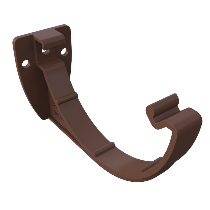 An image showing a Brown Freefoam Freeflow 112mm Half Round Gutter Bracket.
