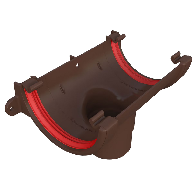 Freeflow Half Round Style 112mm Plastic Running Outlet